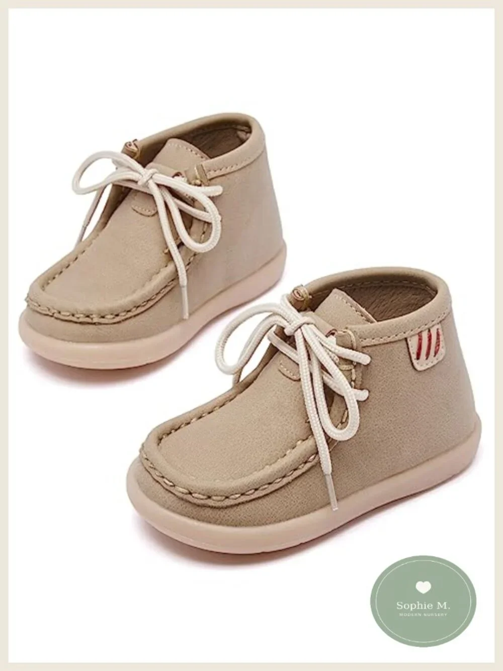 Infant Baby Boots Non-Slip Lace-Up Soft Sole Toddler First Walking Shoes
